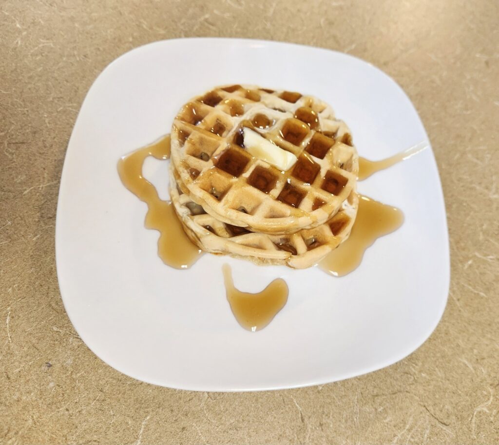 Easy and Fluffy Homemade Waffle Recipe Without Milk!